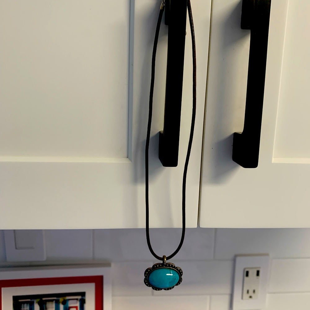 Western Style Turquoise Color Pendant